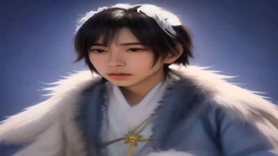 原神开放世界游戏画面，广阔的提瓦特大陆风景，蓝天白云与精美角色并立，高清游戏截图